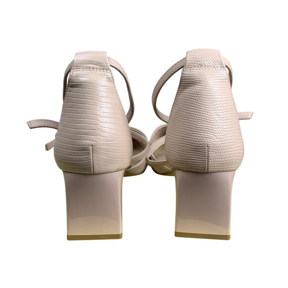 Aldo Collette Pink Faux Leather Pointed Toe Ankle Strap Heels Size 11 NWOT - Picture 5 of 9